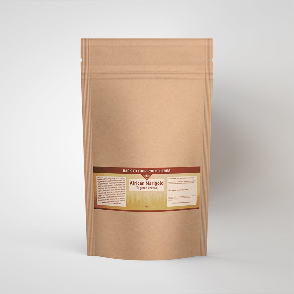 African Marigold Powder Back To Your Roots Herbs African Marigold (Tagetes erecta) Powder 2 oz - african marigold powder