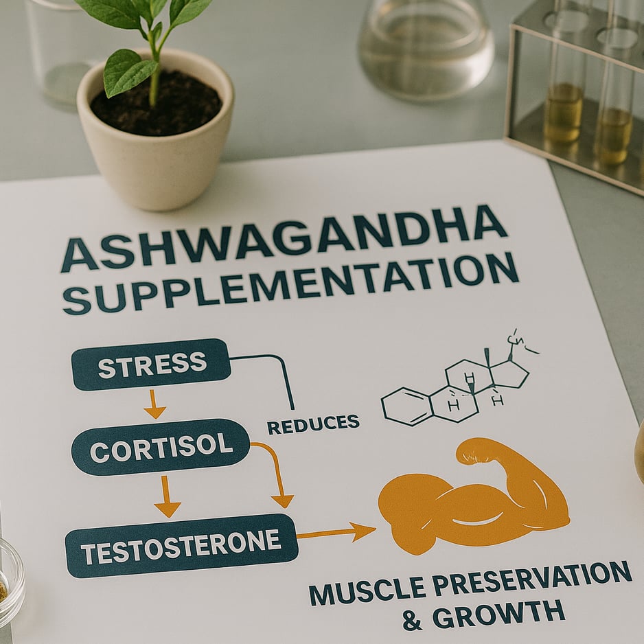 Diagram of the HPA axis, cortisol regulation and muscle protein balance during resistance training