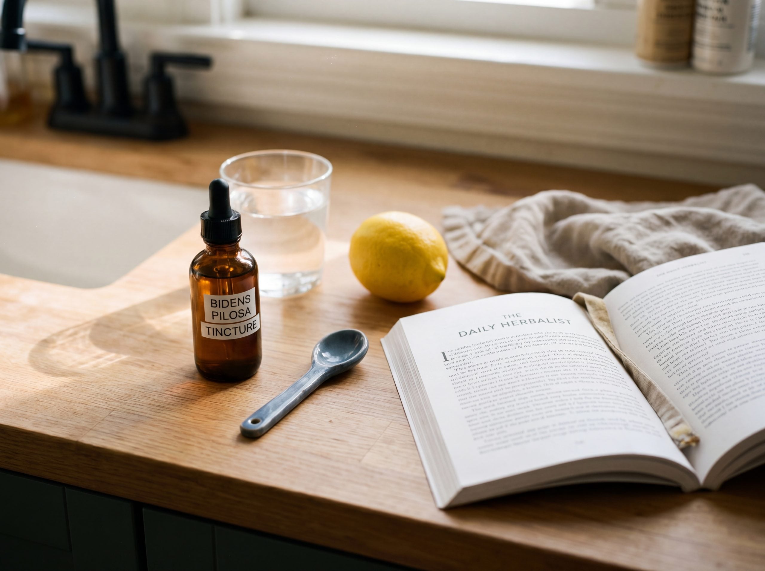 Bidens pilosa tincture daily collagen protocol routine at home