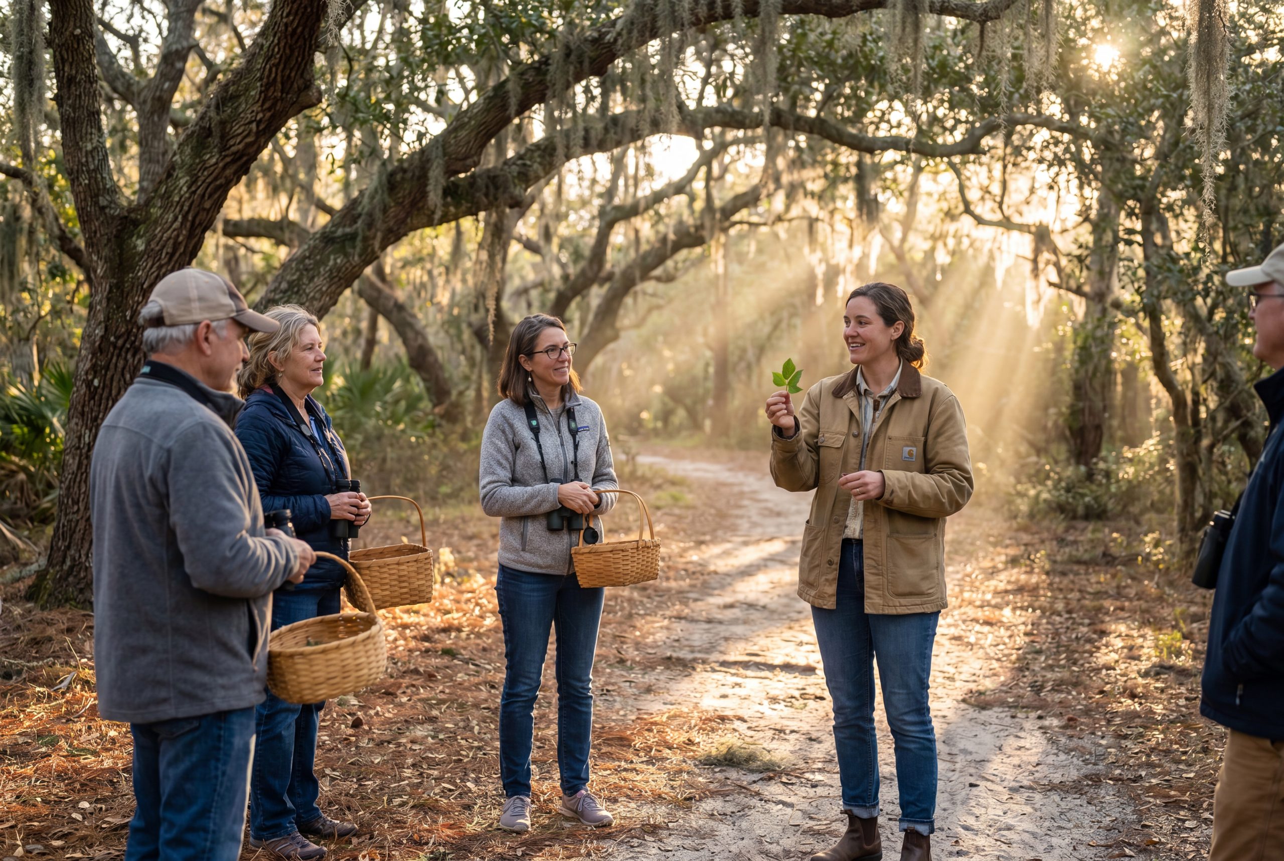 Guided foraging walk near Virginia Beach, one way locals learn at herbal shops and parks