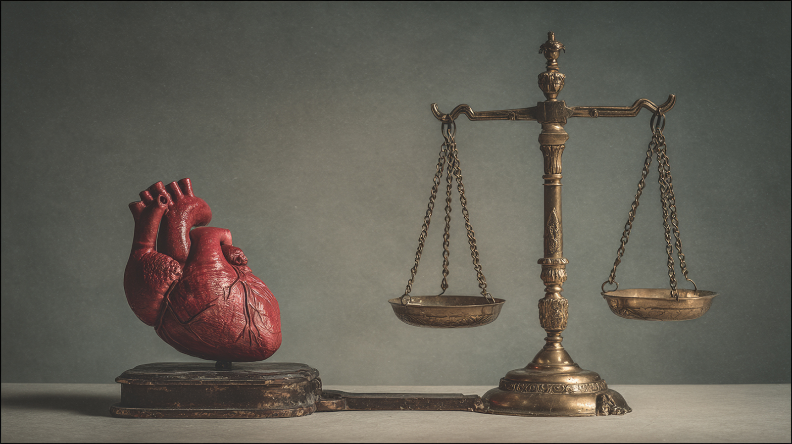 An illustration of a healthy heart and a balanced scale, representing the potential of Tribulus terrestris to support cardiovascular health and blood sugar.